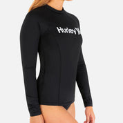 Hurley - OAO Solid Mock Neck LS Rashguard