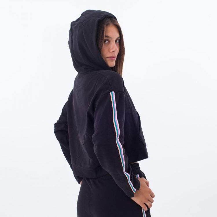 Hurley - Side Stripe Hoodie Black