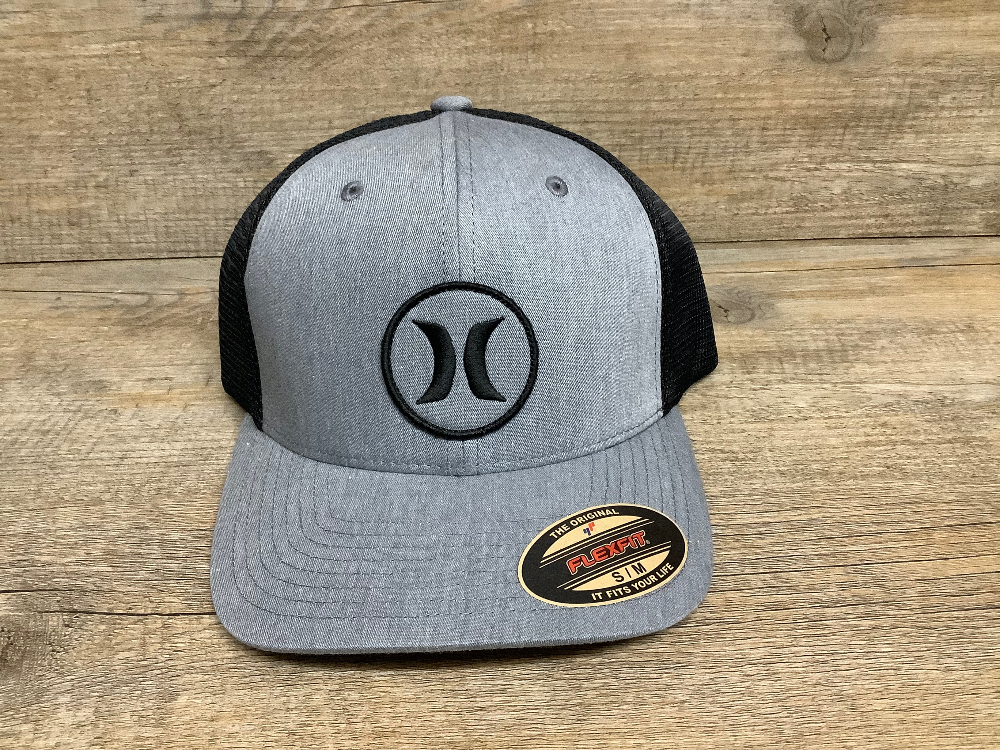 Hurley M Oceanside Flex Hat Grey Black S M
