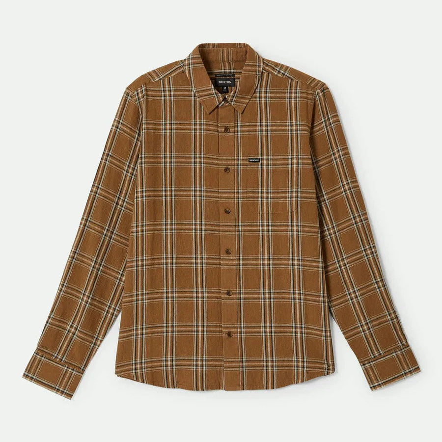 Brixton - Charter Linen Blend Washed Copper/Whitecap Plaid