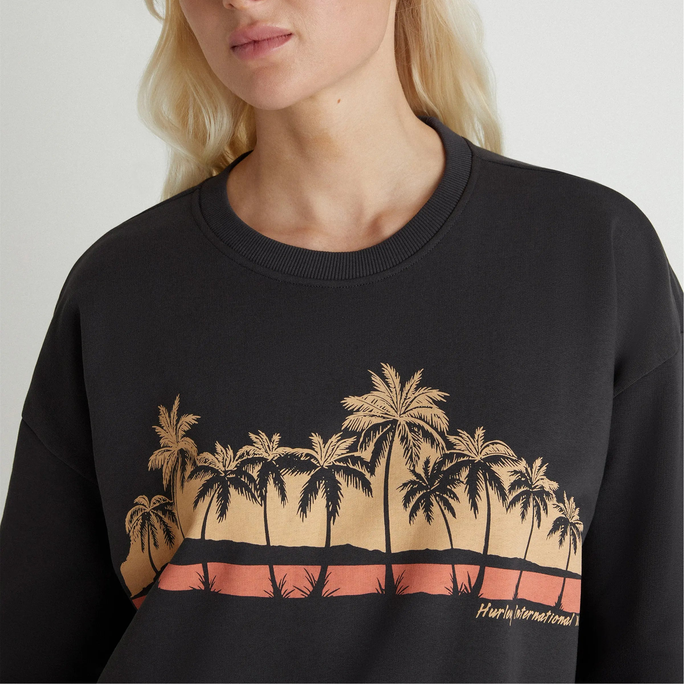 Hurley - Womens Sea-Nario Oversized Crew Sweatshirt
