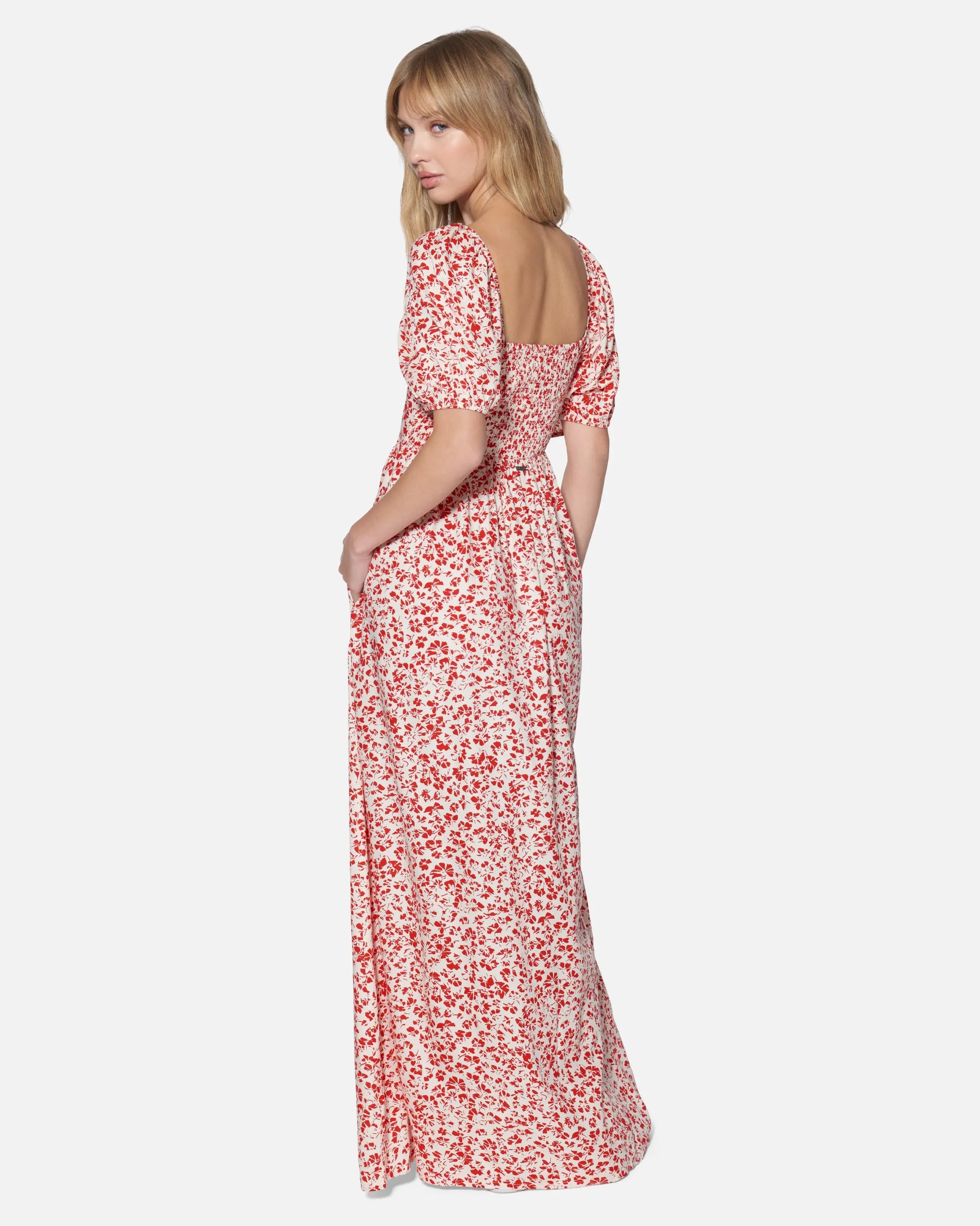 Hurley - Womens Carefree Maxi Dress Rococco Red