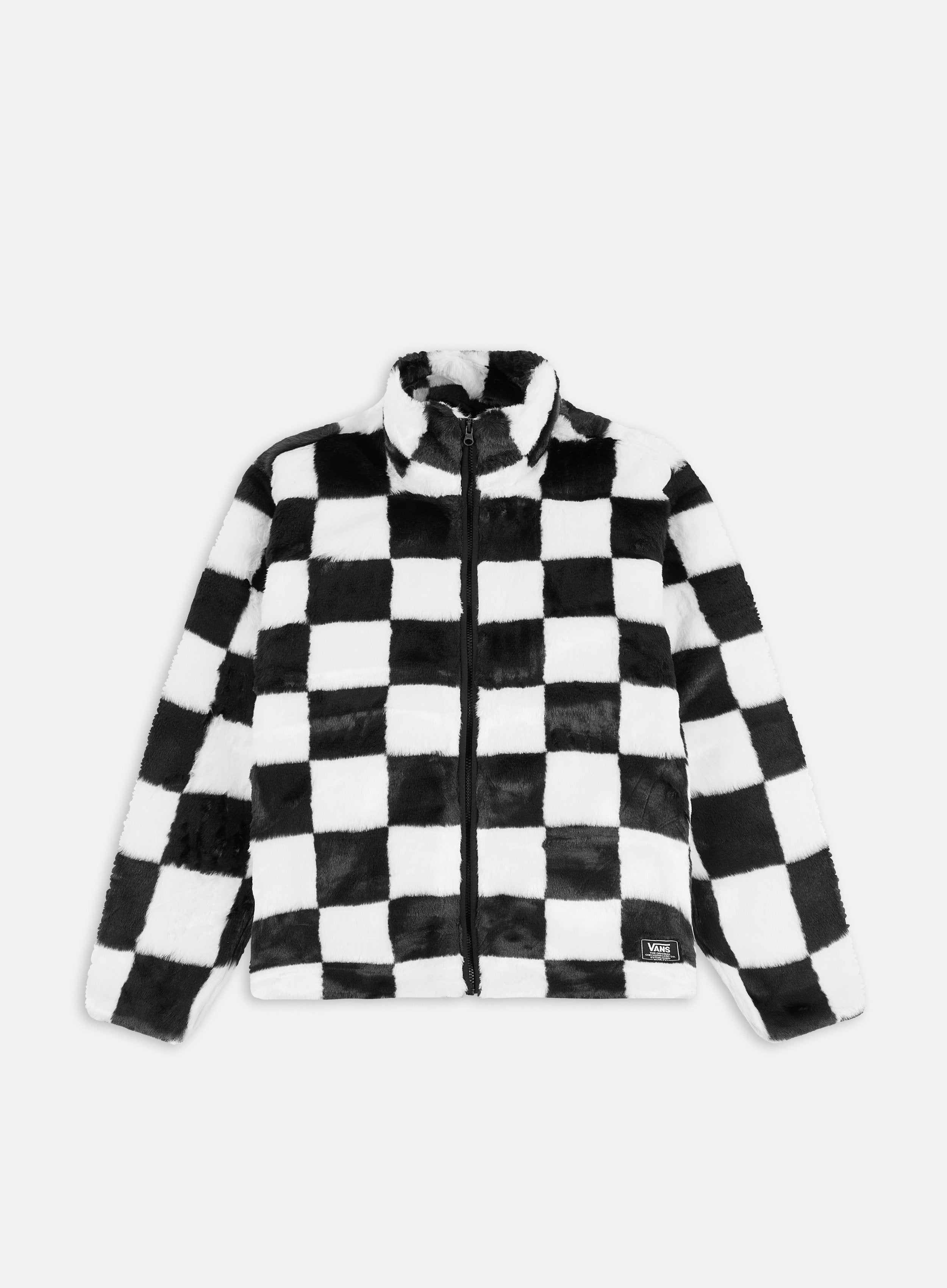 Vans Sherpa Zip Jacket Checkerboard Bears BMX BS