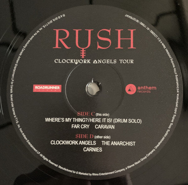 RUSH - Clockworks Angels Tour (5LP)