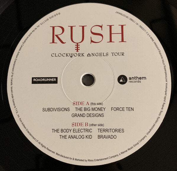 RUSH - Clockworks Angels Tour (5LP)