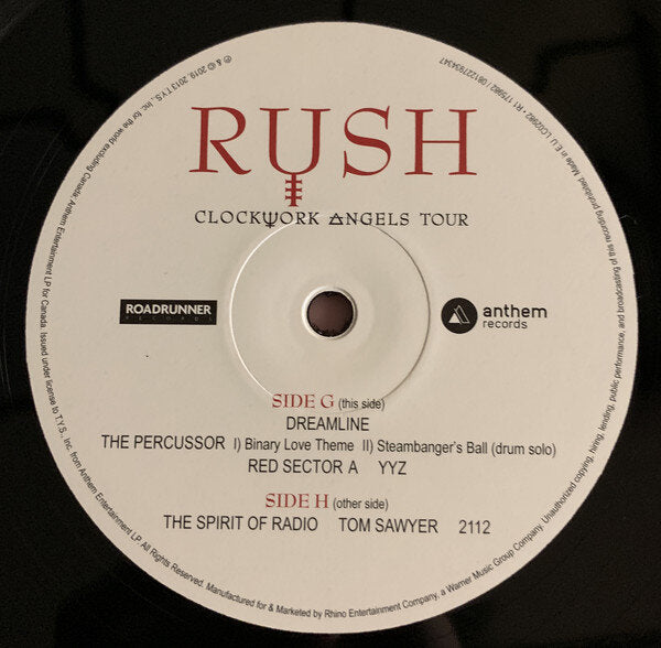 RUSH - Clockworks Angels Tour (5LP)