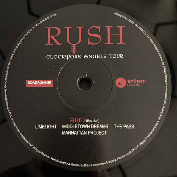 RUSH - Clockworks Angels Tour (5LP)