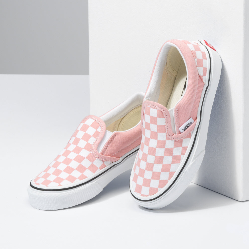 Vans - Kids Checkerboard Classic Slip-On