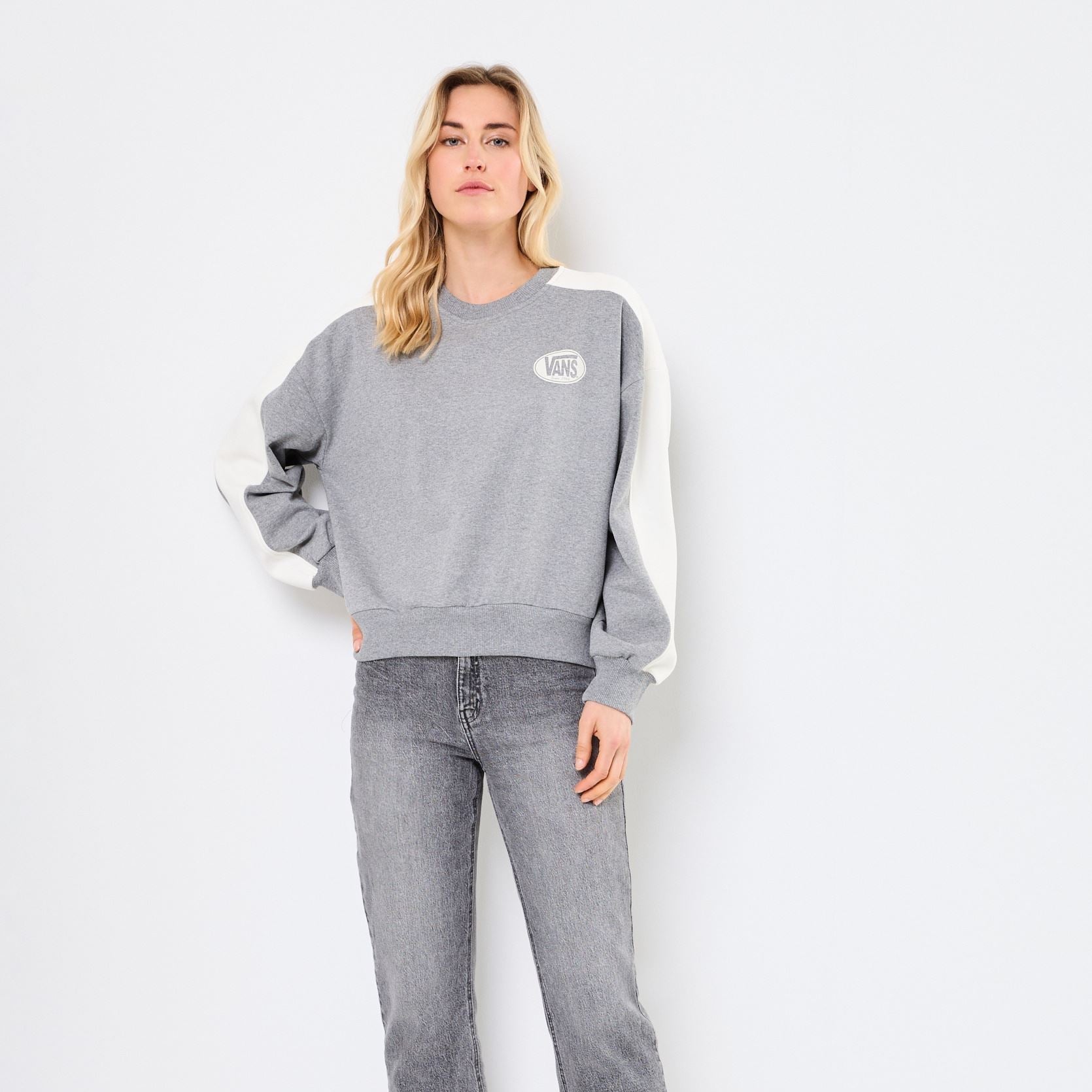 Vans - Retro Color Block Crew Cement Heather