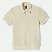 Brixton - Weekend Terry Cloth S/S Polo Whitecap