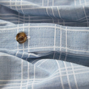 Brixton - Cru Oxford Plaid S/S Woven Blue/White