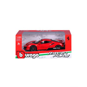Bburago -  2018 Ferrari 488 Pista 1:24 Scale Die-Cast Model Car