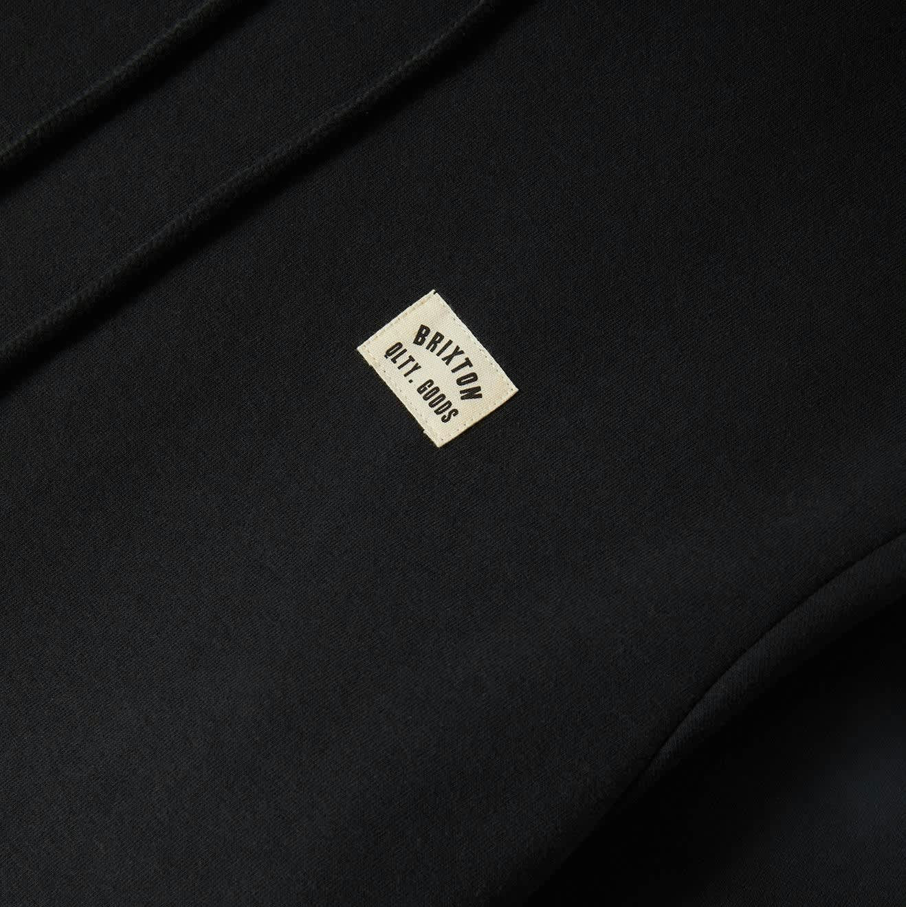 Brixton - Woodburn Label Hoodie Black