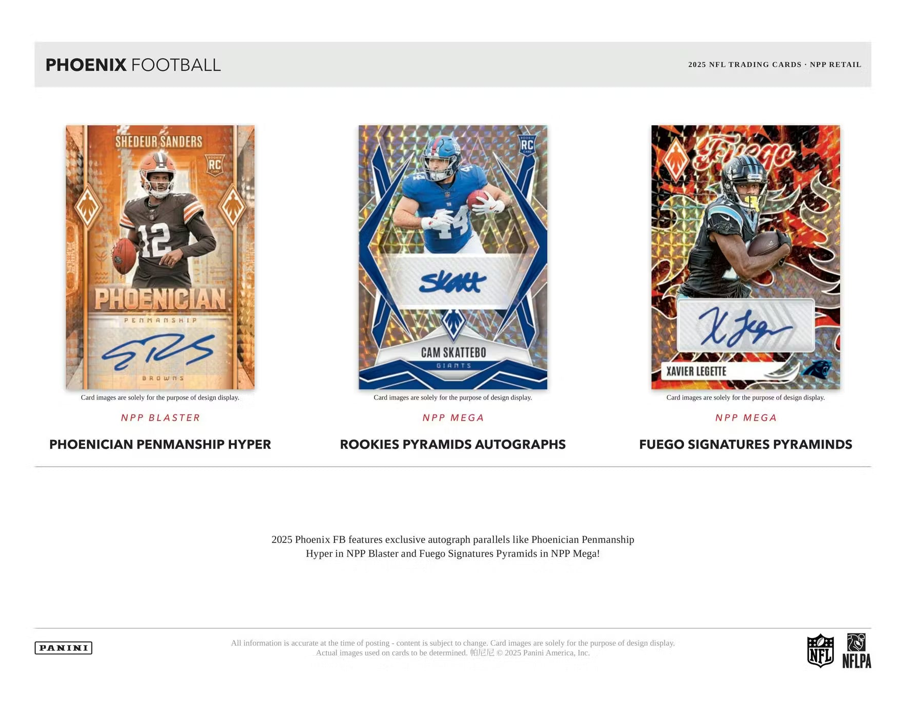 Panini - 2025 Phoenix Football Blaster Box
