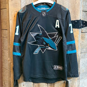 NHL - San Jose Sharks Macklin Celebrini Carbon Replica Jersey