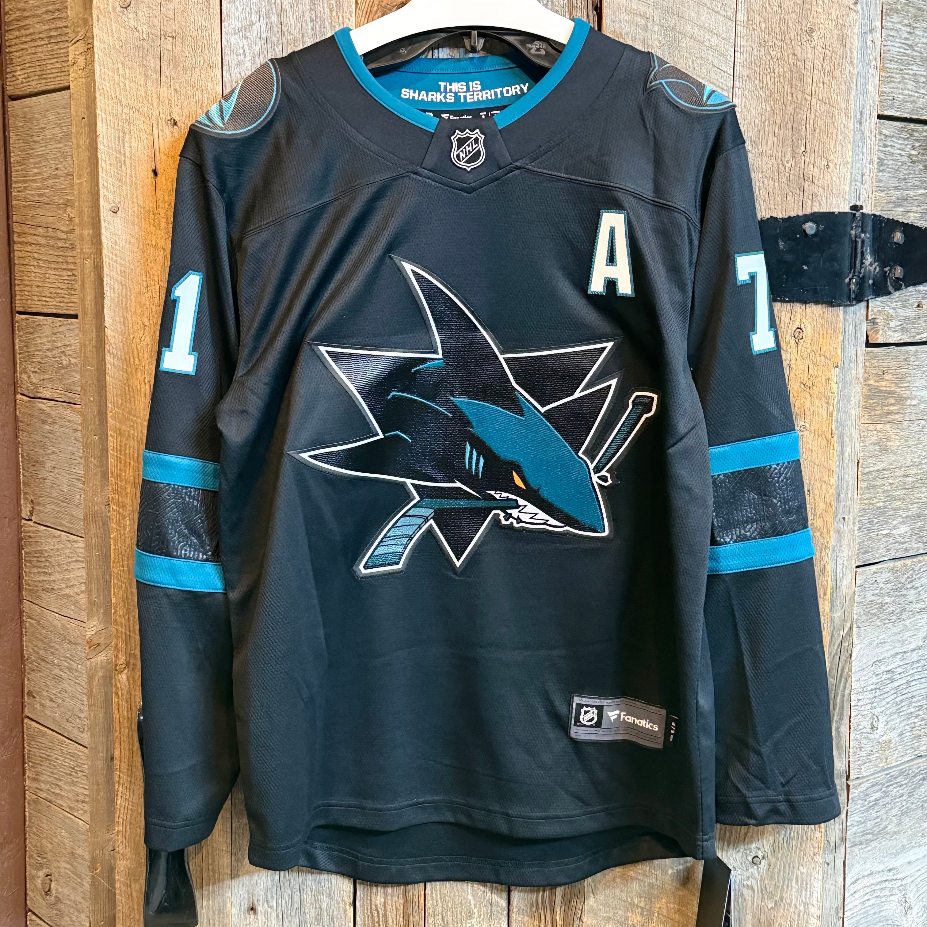 NHL - San Jose Sharks Macklin Celebrini Carbon Replica Jersey