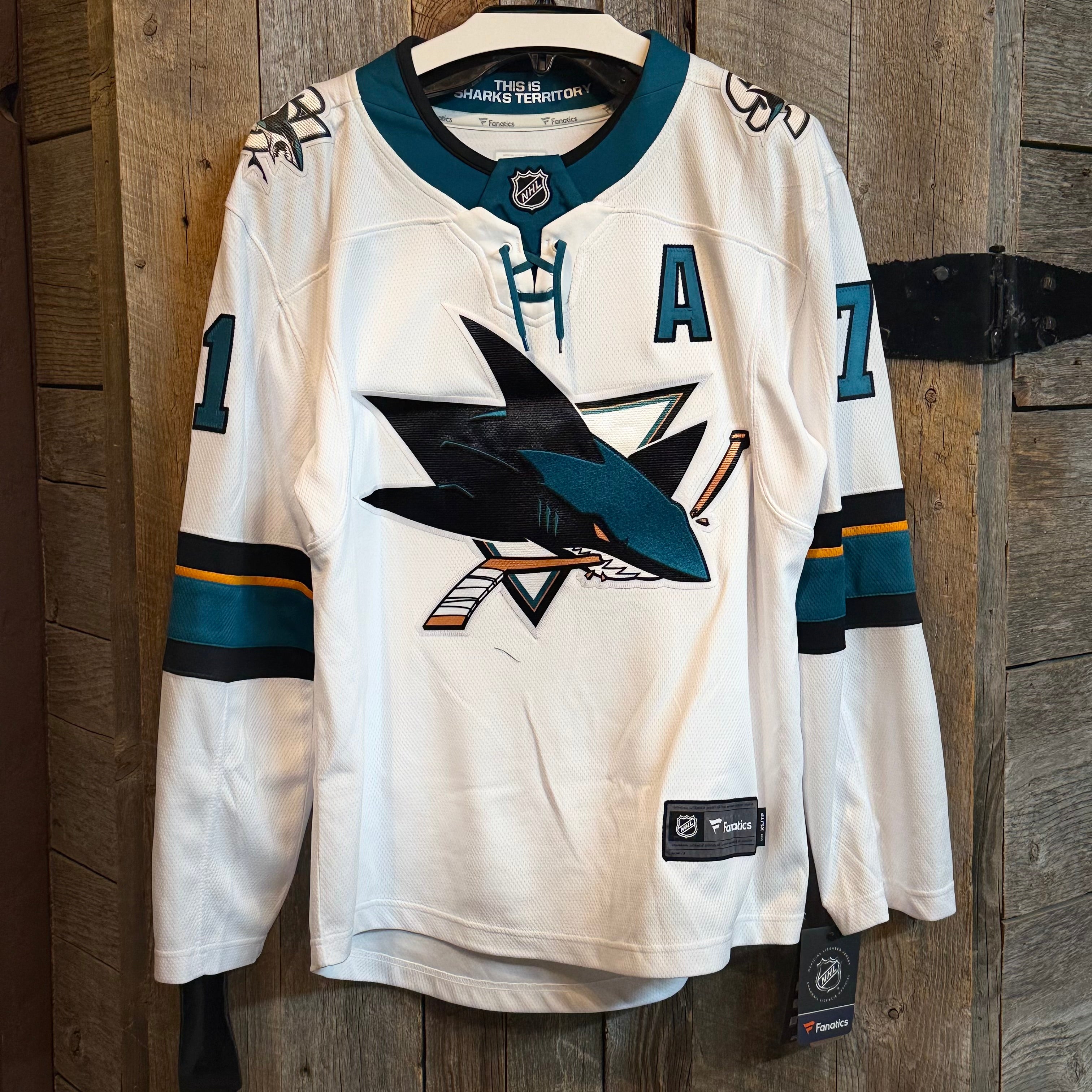 NHL - San Jose Sharks Macklin Celebrini Away Jersey