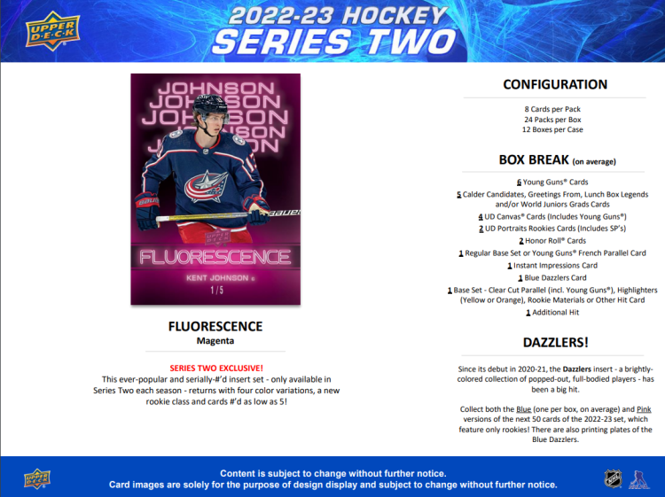 Upper Deck - Hockey - 2022-23 - Series Two Hobby Box