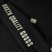 Brixton - Woodburn Label Hoodie Black