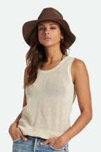 Load image into Gallery viewer, Brixton - Wesley Straw Packable Fedora
