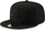 New Era - 9Fifty Seattle Seahawks Black/Black Snapback Hat