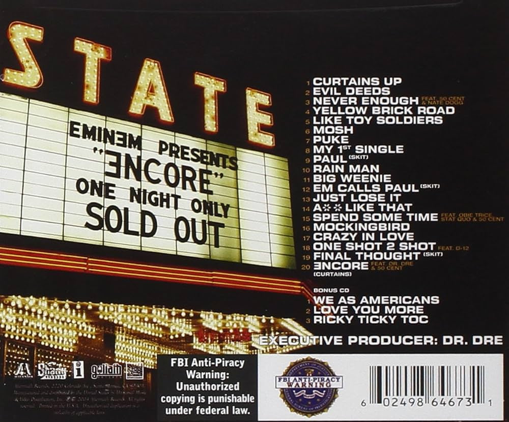Eminem - Encore (2LP Royal Blue Vinyl)