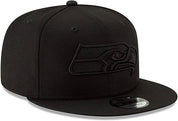 New Era - 9Fifty Seattle Seahawks Black/Black Snapback Hat