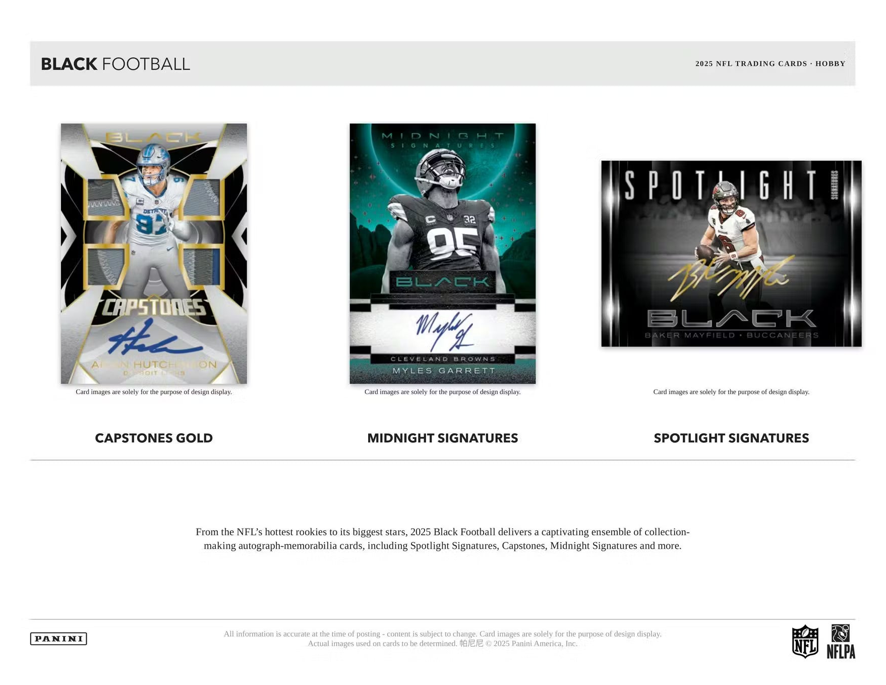 Panini - 2025 Black Football Hobby Box