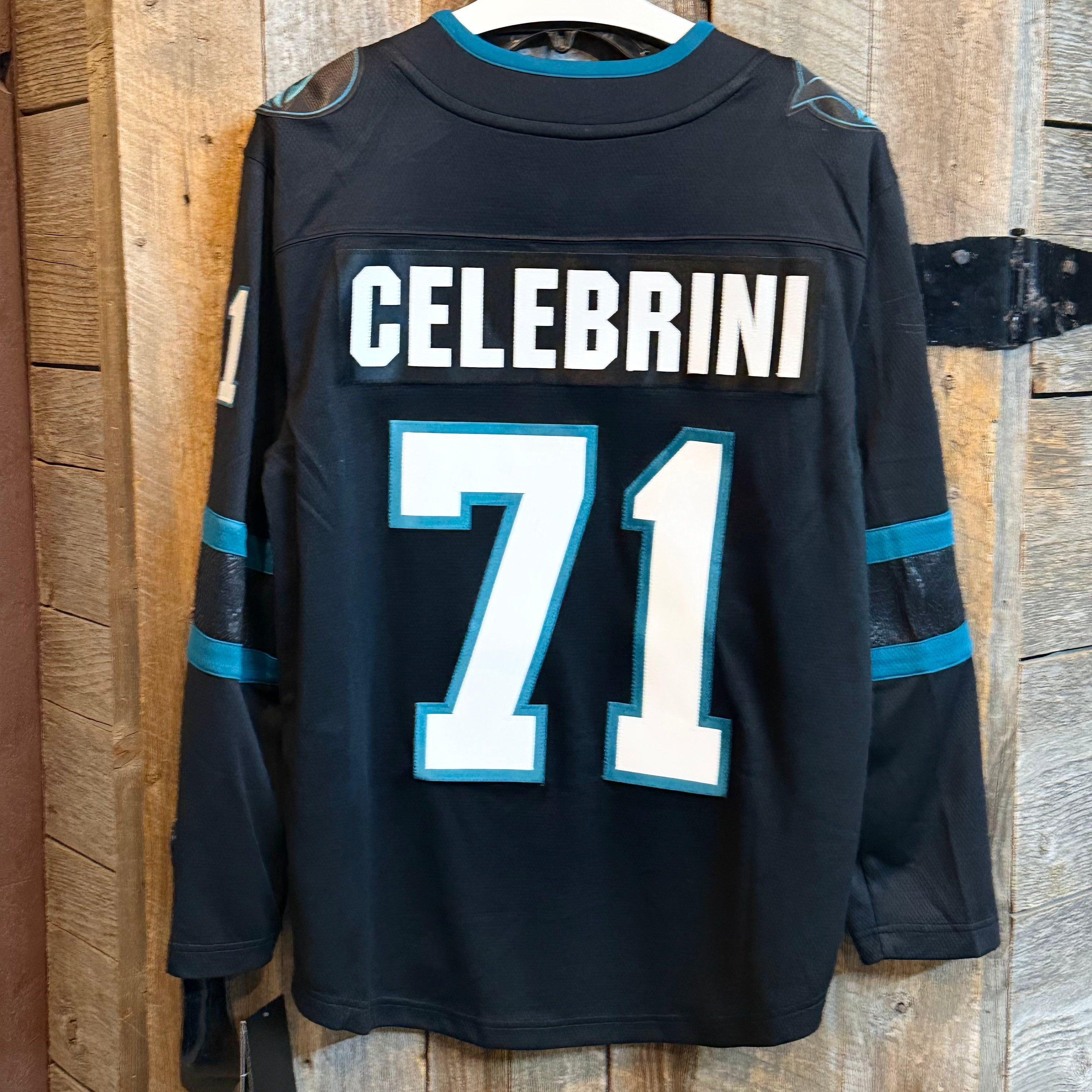NHL - San Jose Sharks Macklin Celebrini Carbon Replica Jersey