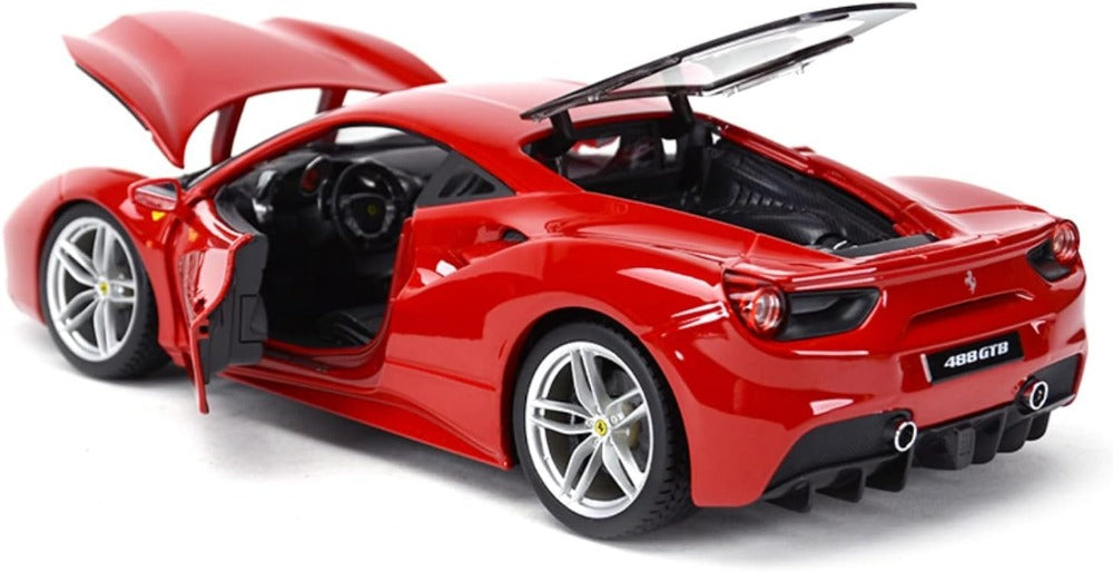 Bburago -  2017 Ferrari 488 GTB 1:18 Scale Die-Cast Model Car