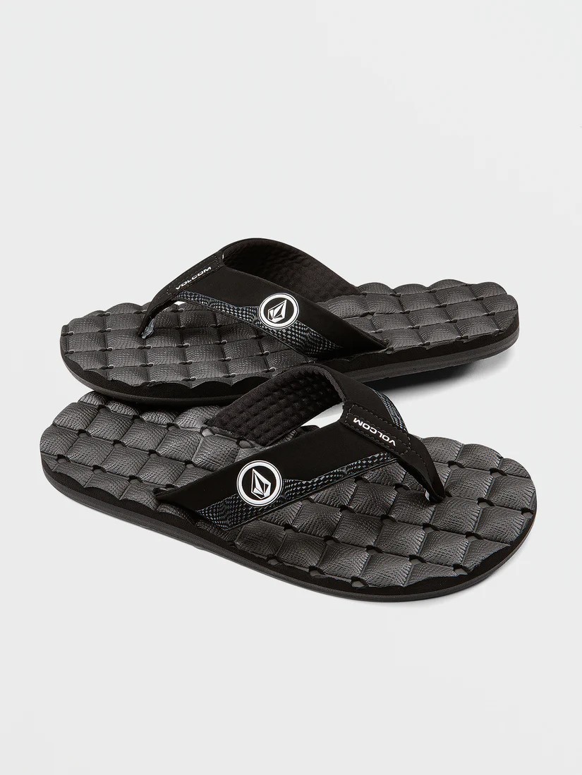 Recliner sandal BWH big youth black white