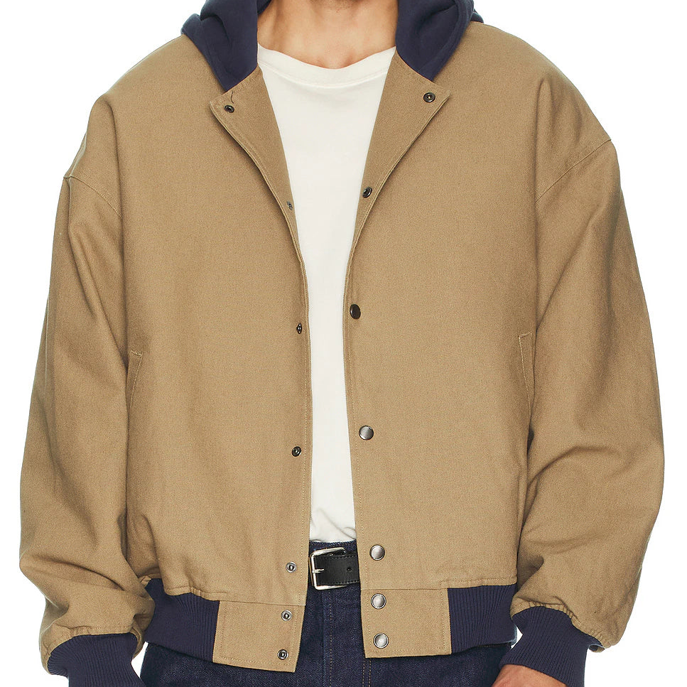 Brixton - Canvas Hooded Bomber Jacket