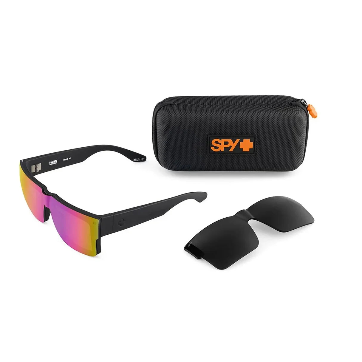 Spy - Cyrus Switch Matte Black Happy Grey Green Happy Grey Green Pink Mirror Sunglasses