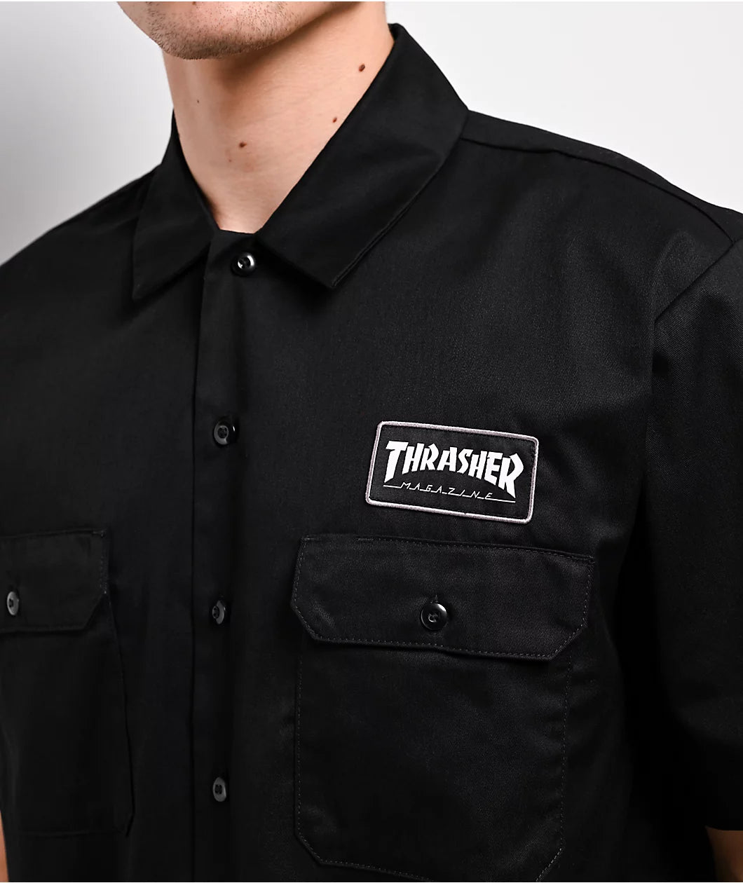 Dickies x Thrasher - Black Woven Work Shirt