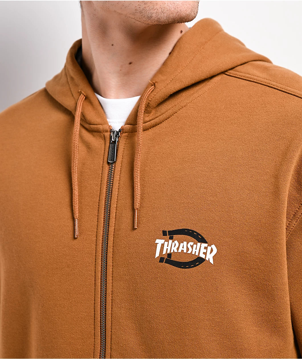 Dickies x Thrasher - Brown Zip Up Hoodie