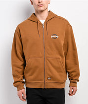 Dickies x Thrasher - Brown Zip Up Hoodie