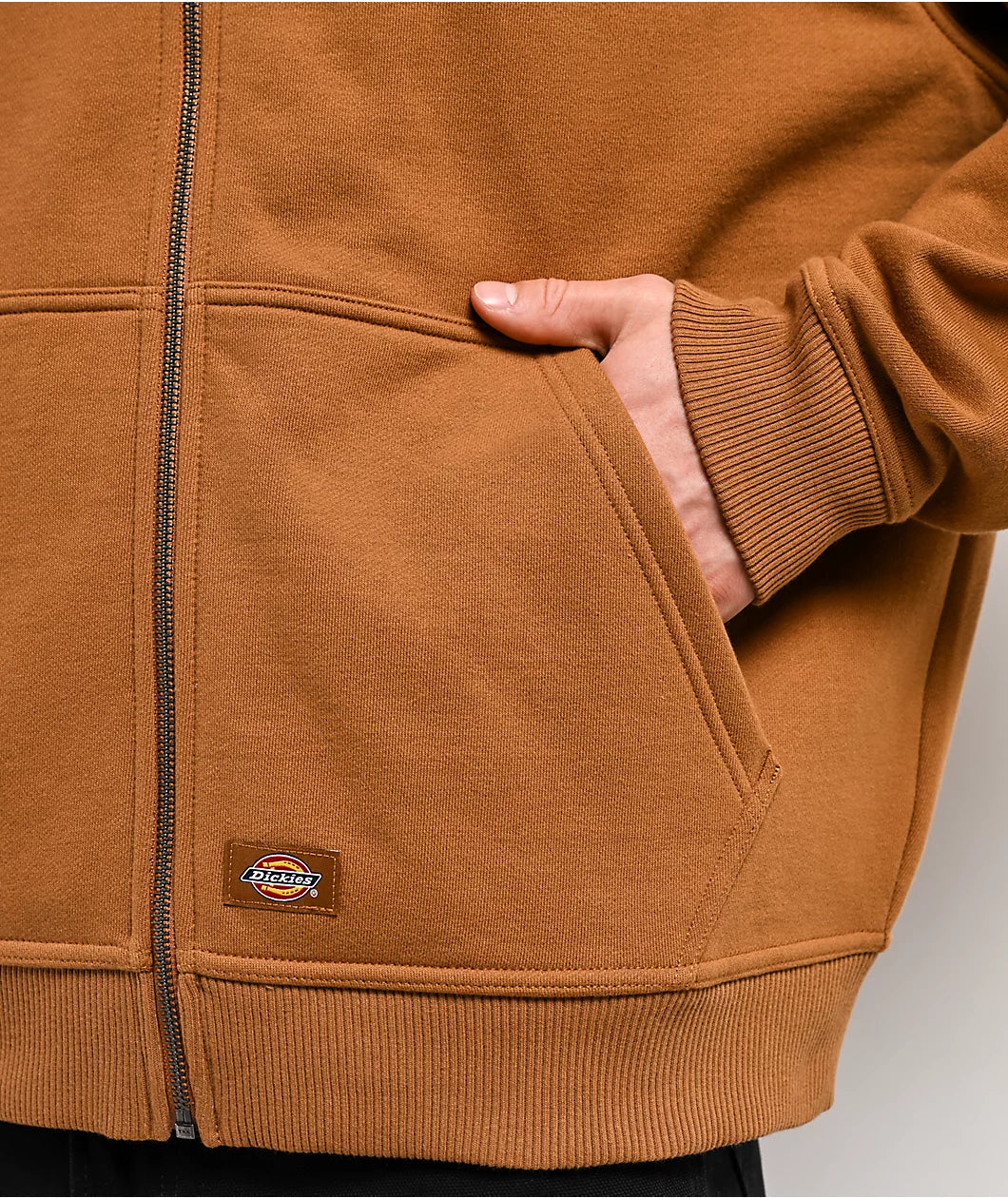Dickies x Thrasher - Brown Zip Up Hoodie