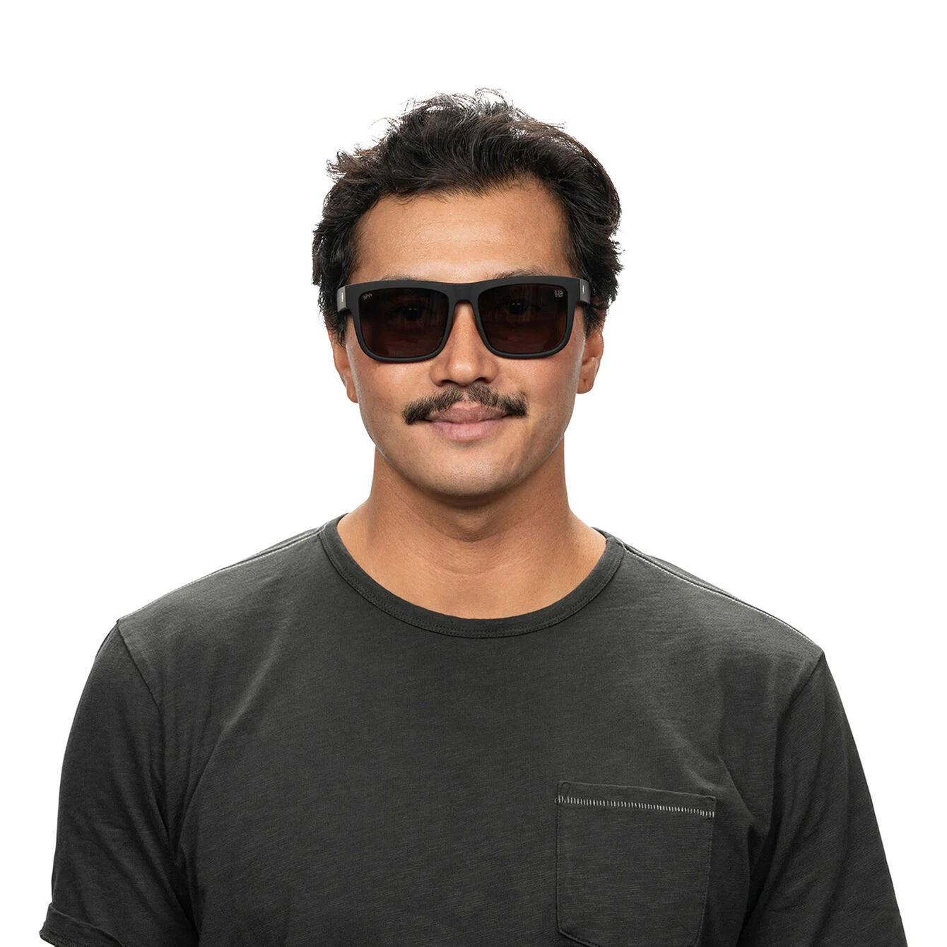 Spy - Discord Soft Matte Black Happy Gray Green Polarized