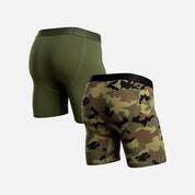 BN3TH - Classic Icon Boxer Brief 2pk - Pine/Camo Green