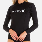 Hurley - OAO Solid Mock Neck LS Rashguard