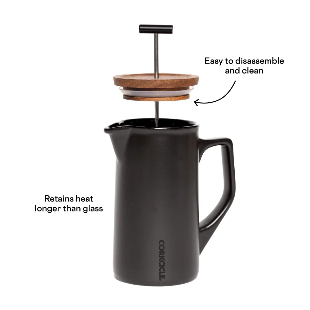 Corkcicle - Ceramic French Press Oat Milk