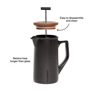 Corkcicle - Ceramic French Press Oat Milk