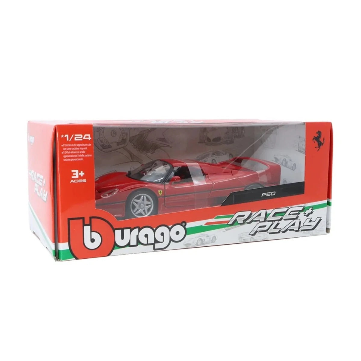 Bburago -  1997 Ferrari F50 1:24 Scale Die-Cast Model Car