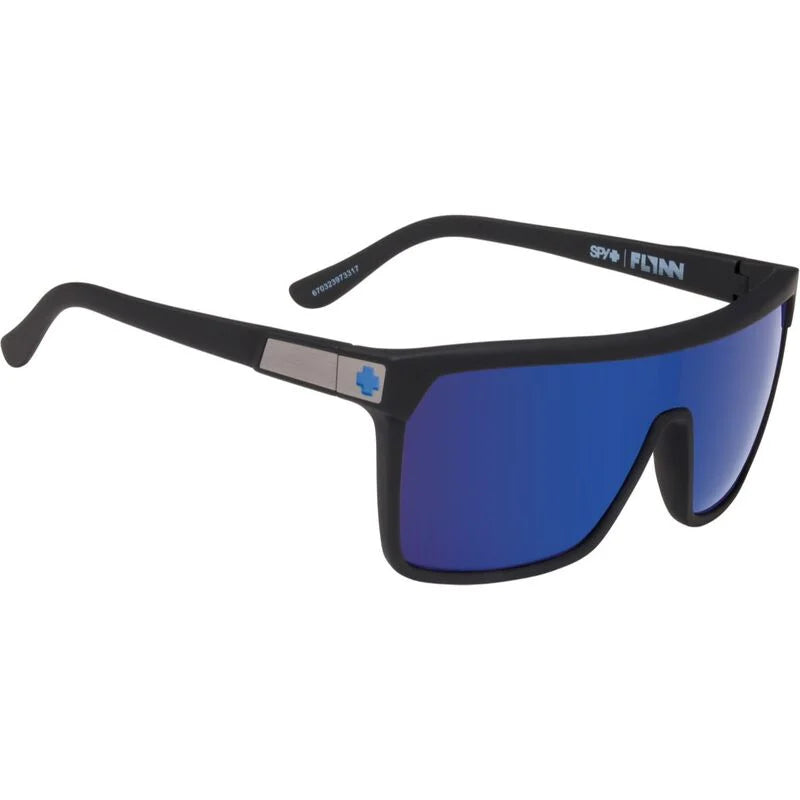 Spy - Flynn Soft Matte Black Happy Bronze Dark Blue Mirror