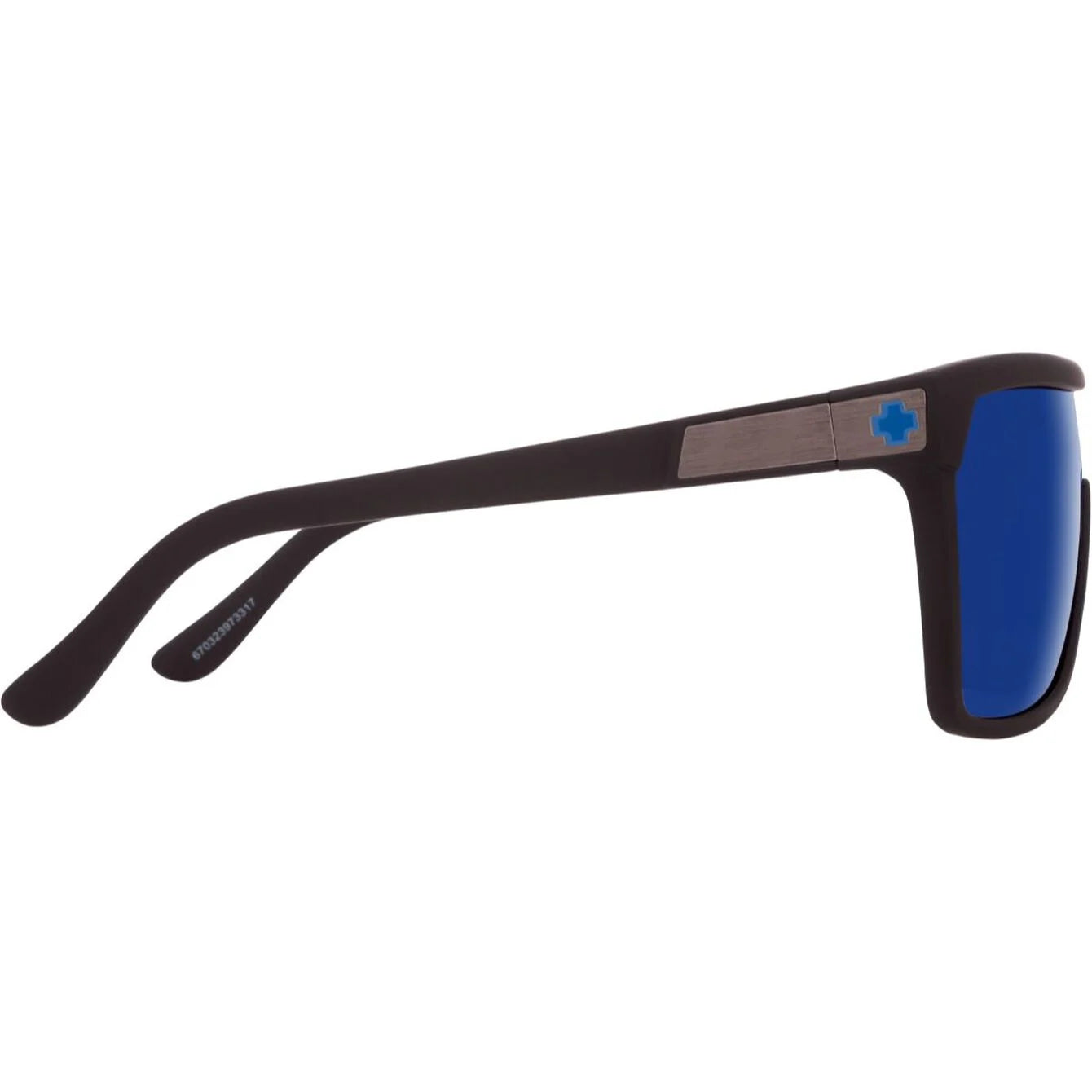 Spy - Flynn Soft Matte Black Happy Bronze Dark Blue Mirror