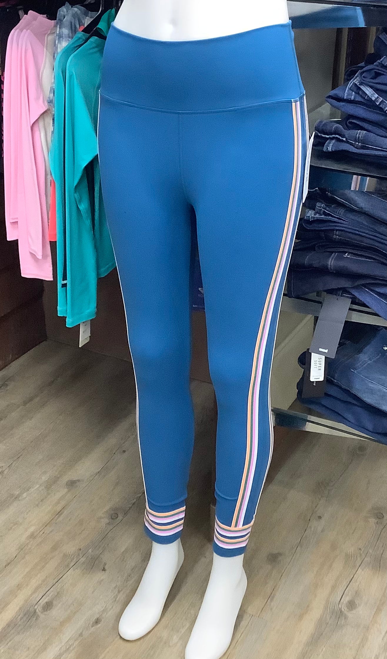 Hurley - Teal Side Stripe Legging