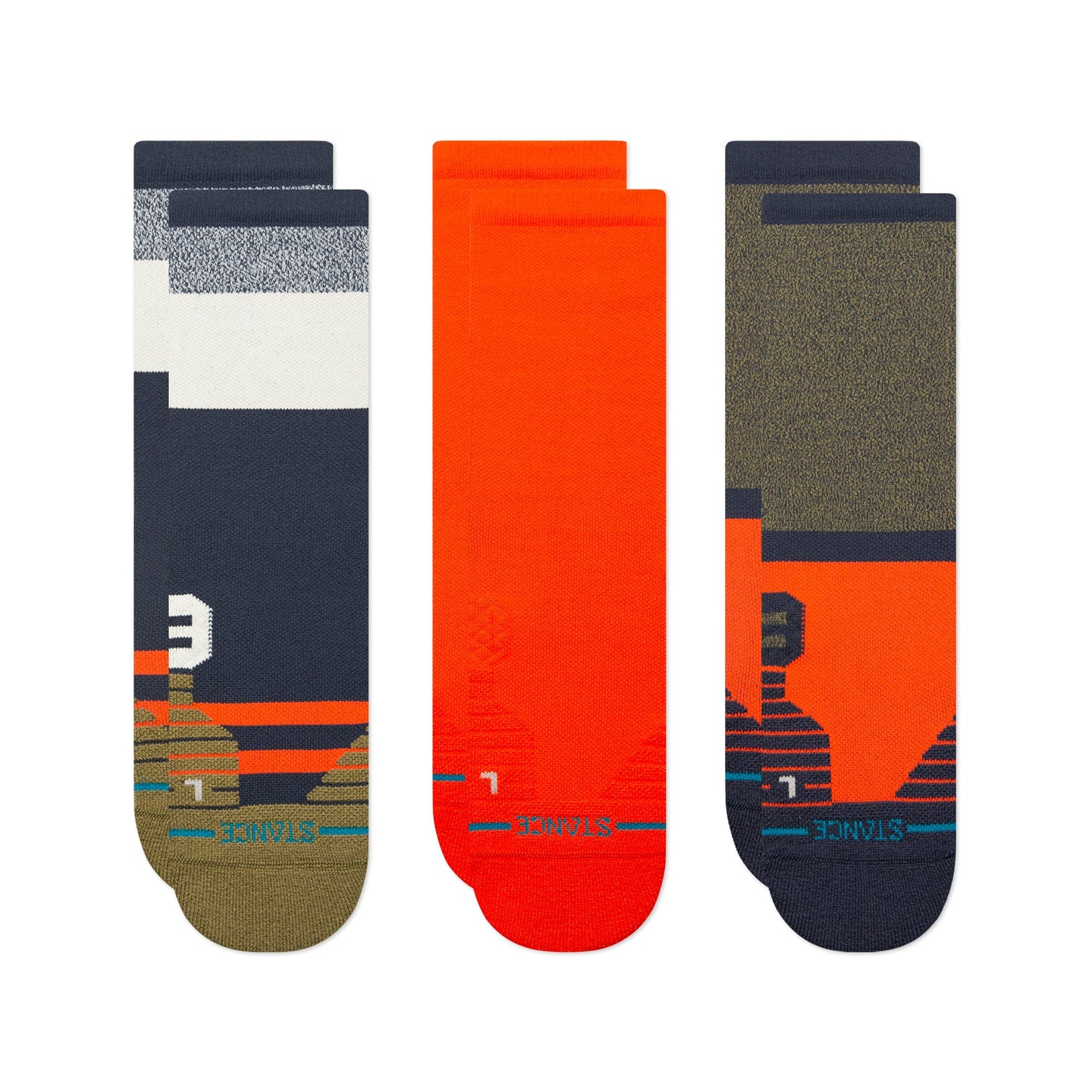 Stance - Route Mid Crew 3 Pack