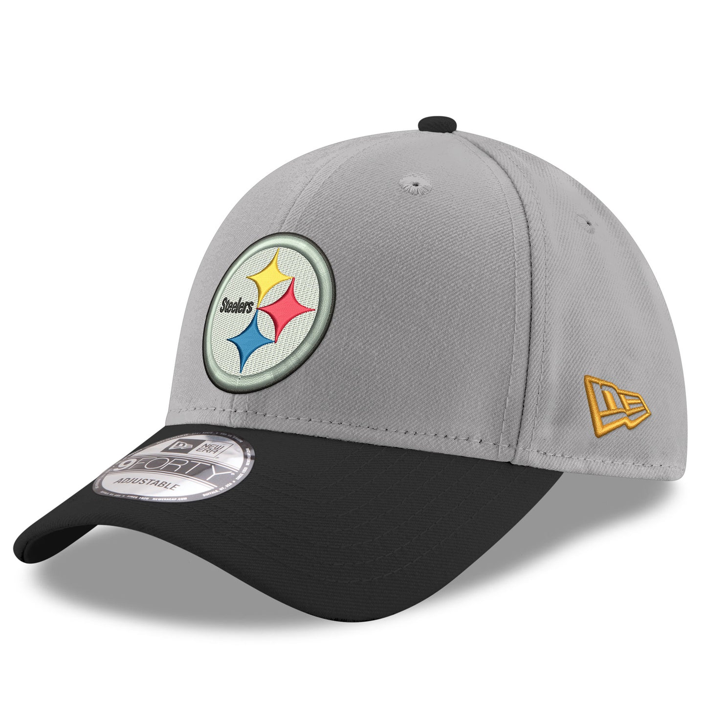 New Era - Pittsburgh Steelers PERF GRAY TEAM 940 Adjustable