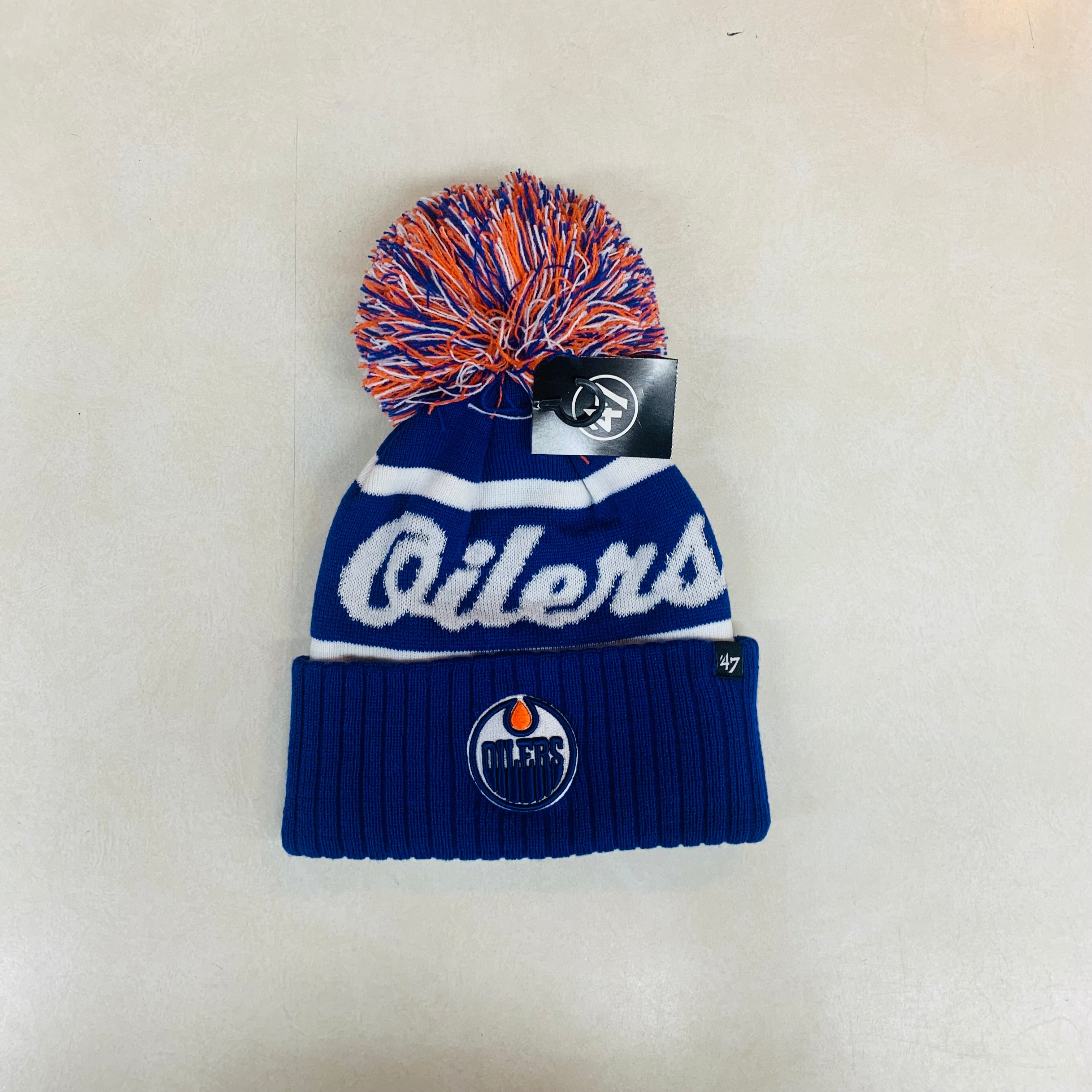 '47 - NHL Edmonton Oilers Spirited Cuff Knit W/Pom Women