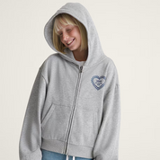 Vans - Lacey Daze Retro Full Zip Hoodie Cement Heather
